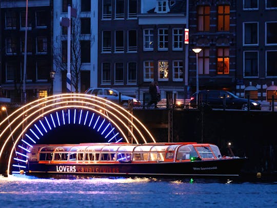 Amsterdam Light Festival Bootsfahrt vom Hauptbahnhof