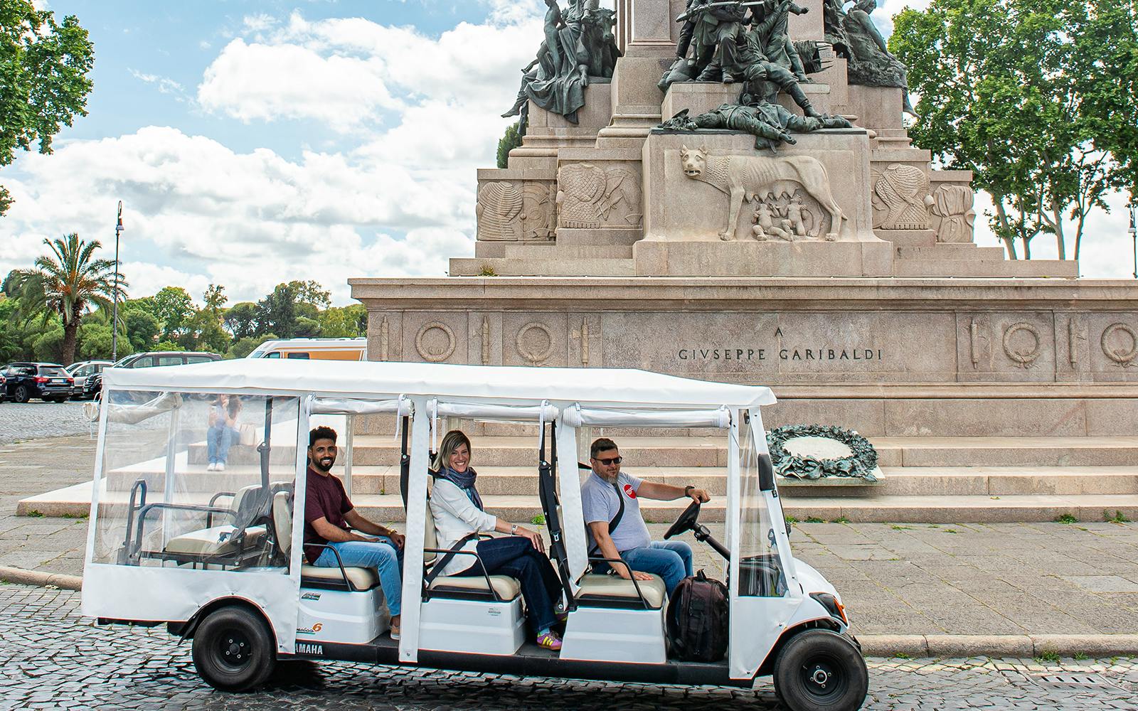 Rome private golf cart tour with iconic sights and views
