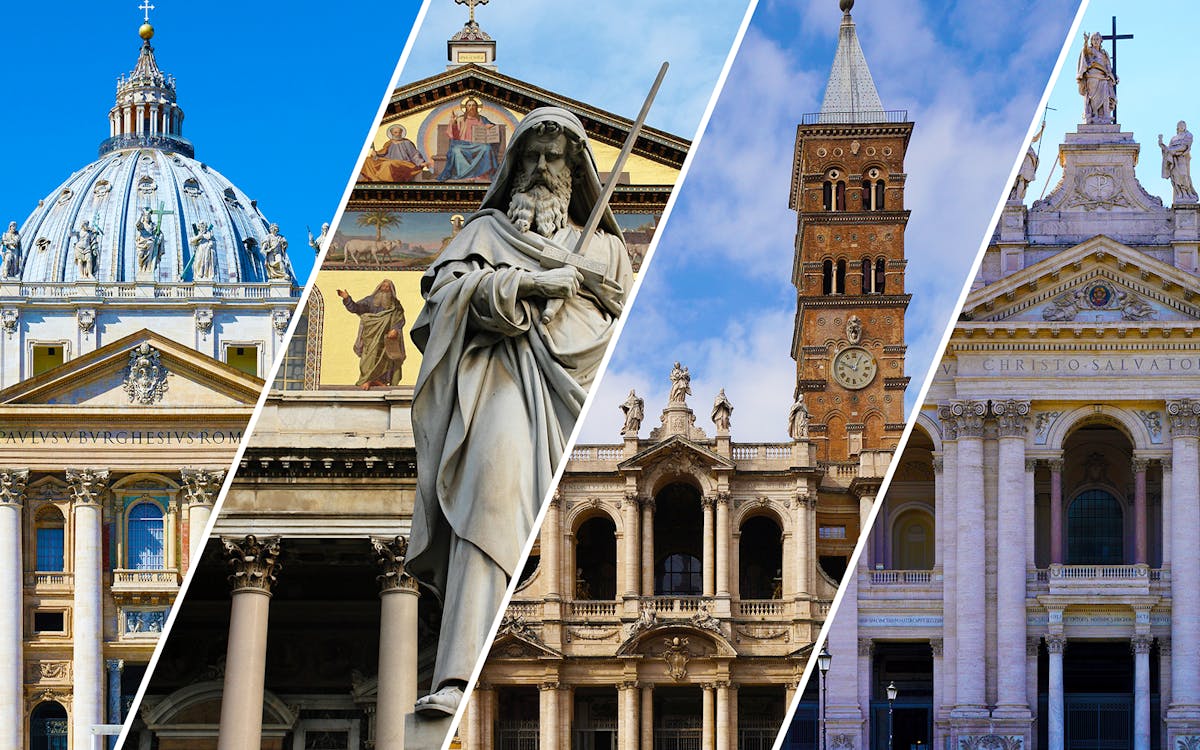 Privérondleiding door de pauselijke basilieken van Rome per golfkar