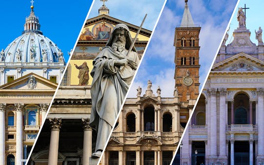 Papal basilicas of Rome private guided tour by golf cart