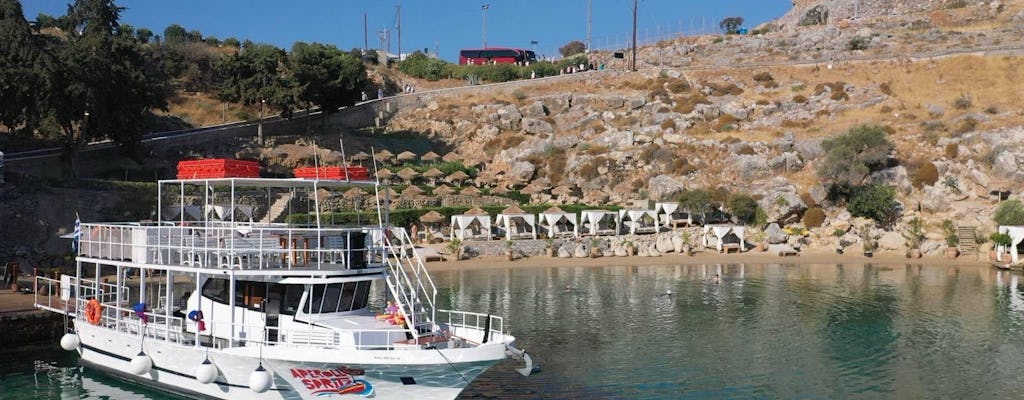 VIP-Bootsfahrt in Pefkos mit Badestopps und Mittagessen