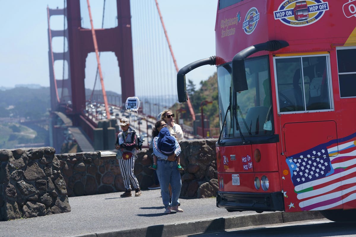 City Sightseeing hop-on hop-off bustour door San Francisco
