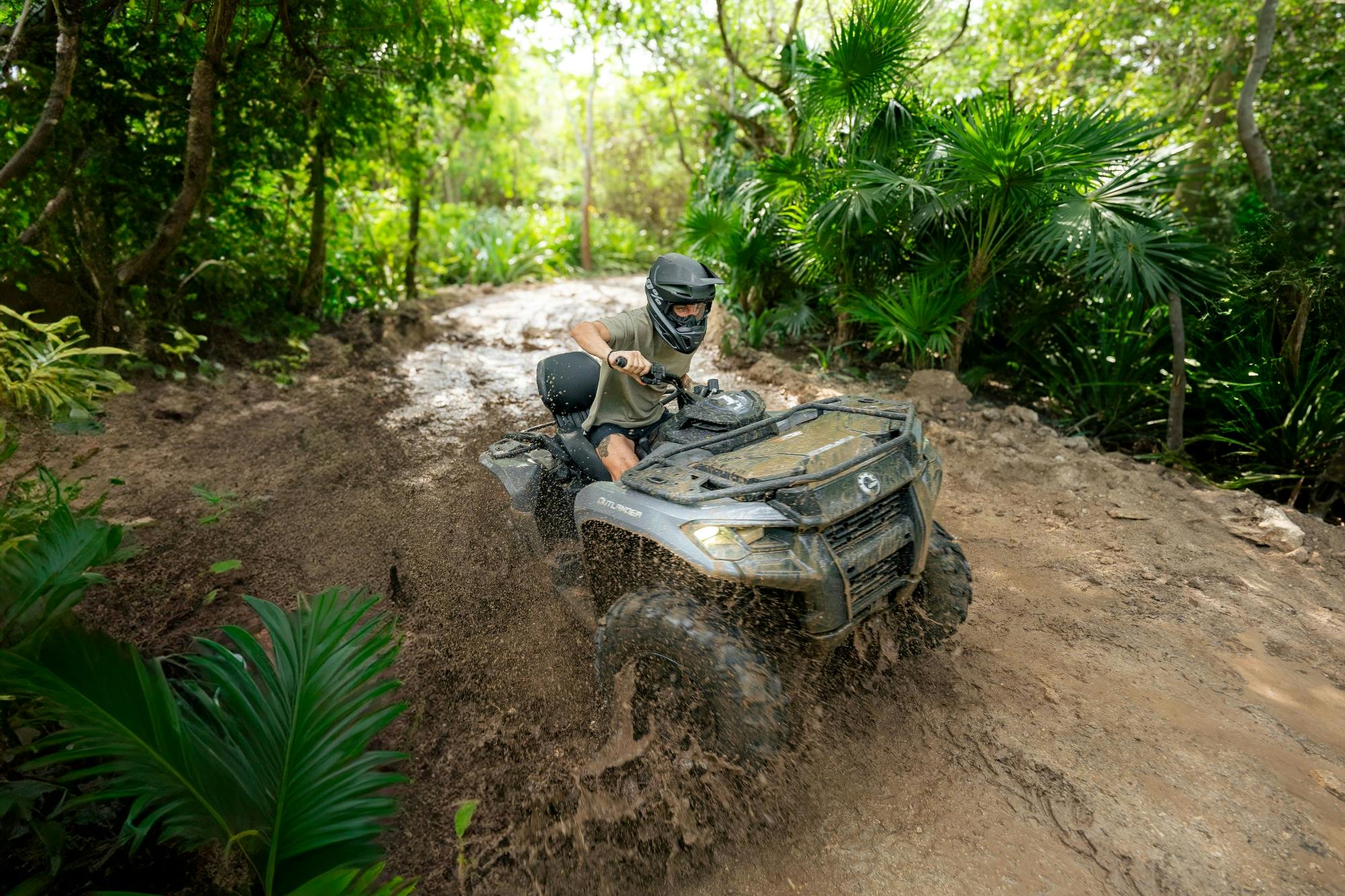 Express ATV jungle tour in Mexico with lunch