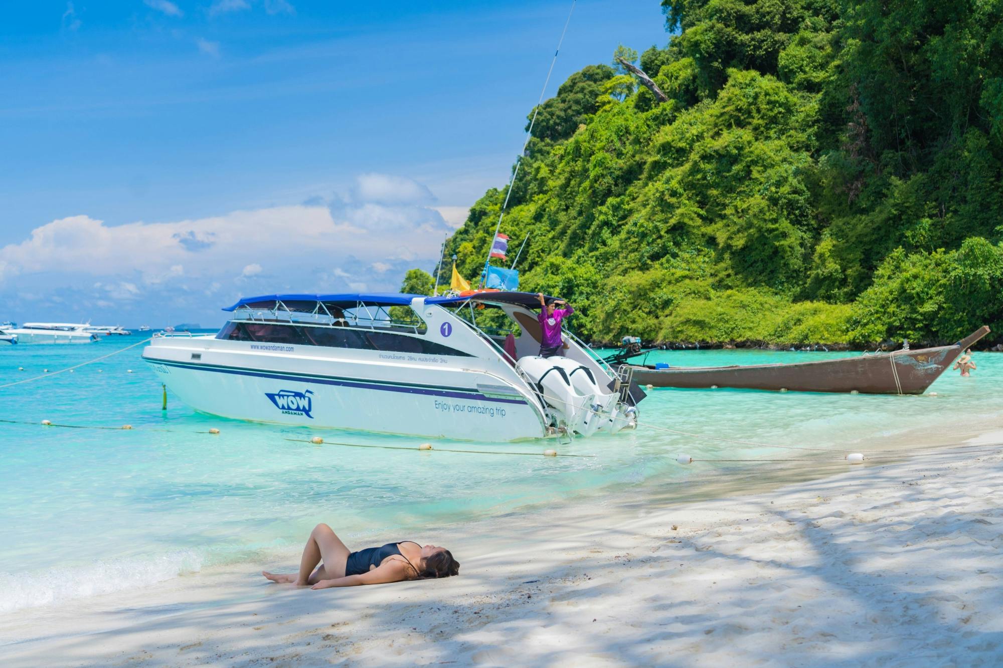 Full-day Phi Phi and Bamboo Islands tour by speed catamaran from Khao Lak