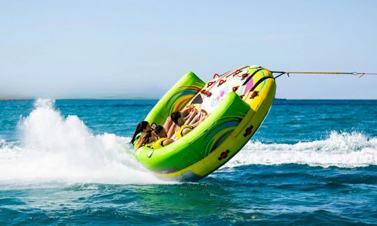 Inflatable sofa ride in St. Julian’s Malta