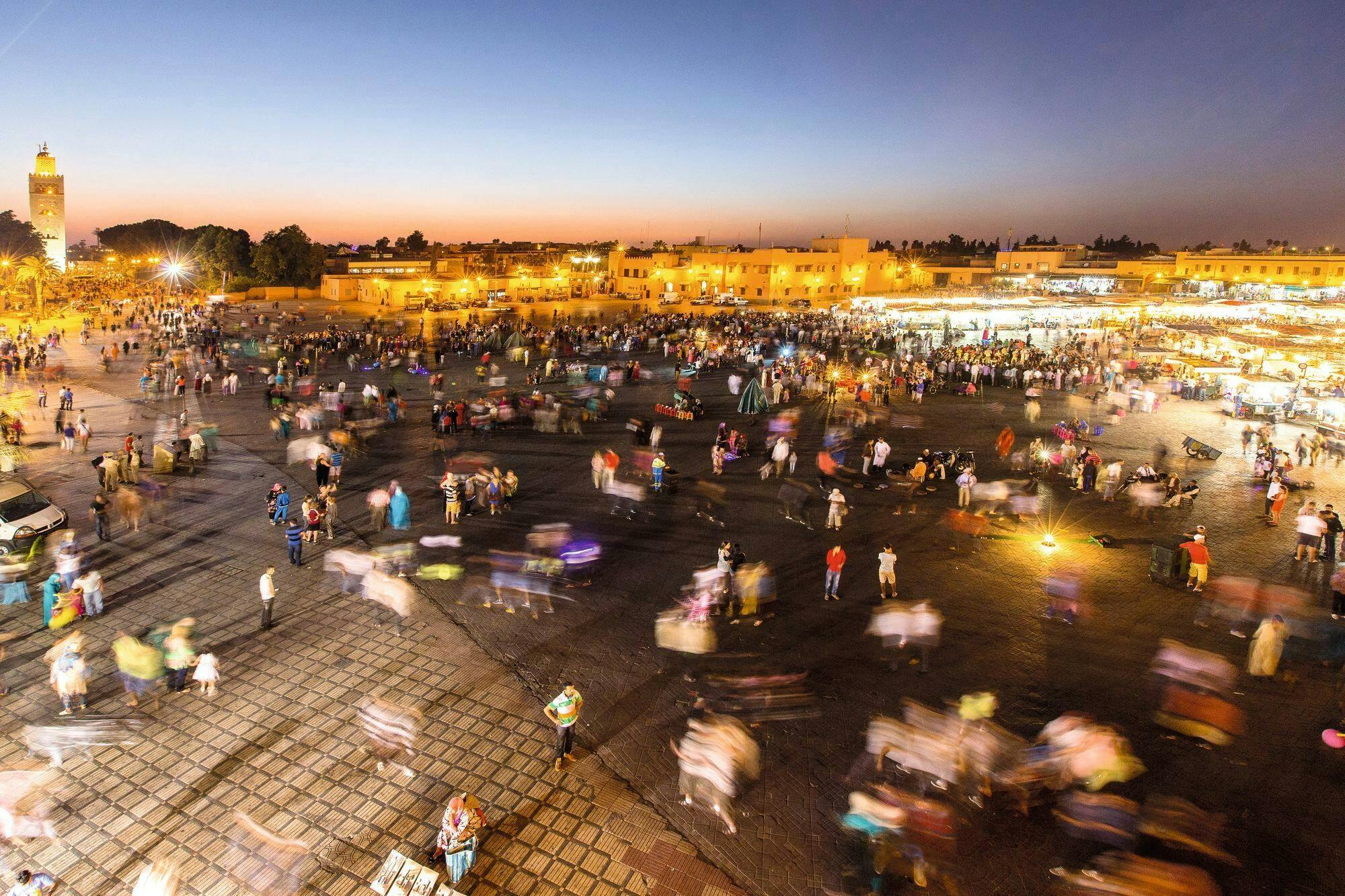 Private horse-drawn carriage tour of Marrakech by night
