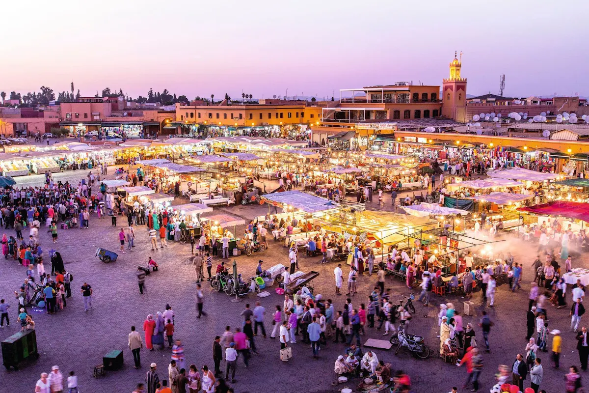 Private horse-drawn carriage tour of Marrakech by night