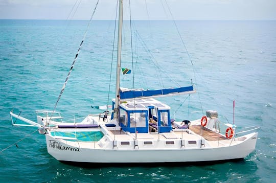 Zanzibar catamaran and snorkelling tour to Mnemba Marine Park