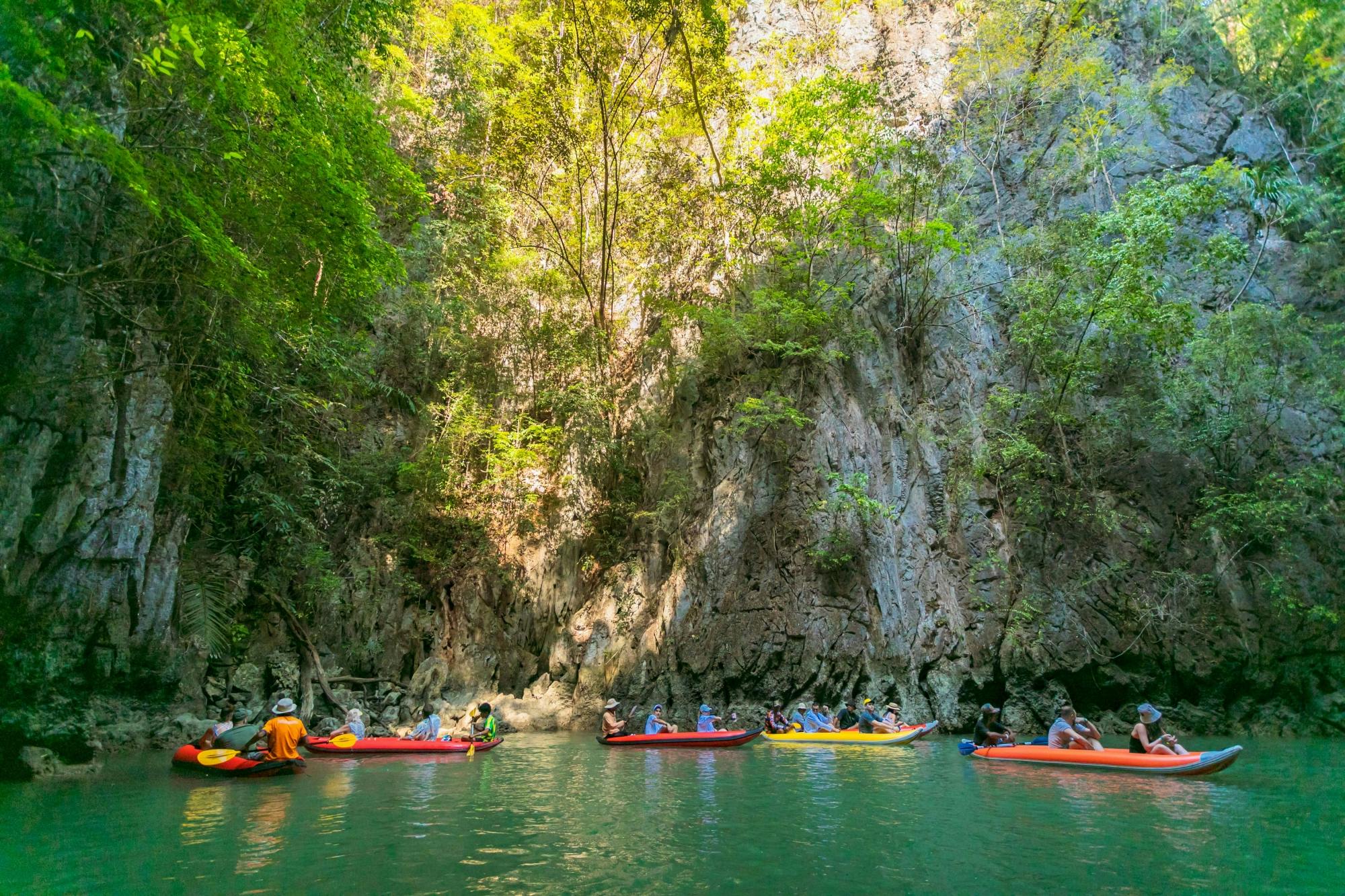 James Bond Island and Ko Naka Yai with Ko Hong canoeing by speed catamaran