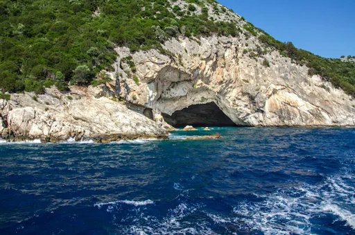 Boat trip from Corfu to Sivota with barbecue and Blue Lagoon