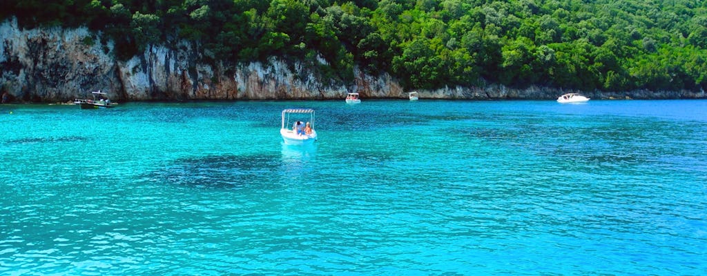 Boat trip from Corfu to Sivota with barbecue and Blue Lagoon