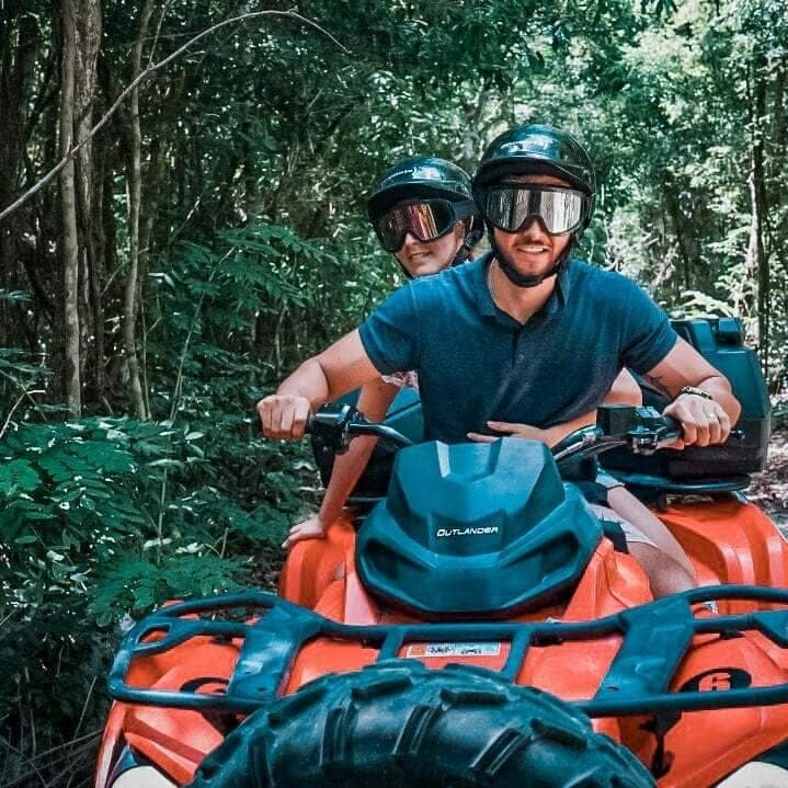 Cenotes Zapote Prehistoric Park with ATV adventure in Mexico