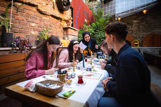 Traditional Stained Glass Painting Workshop in Istanbul