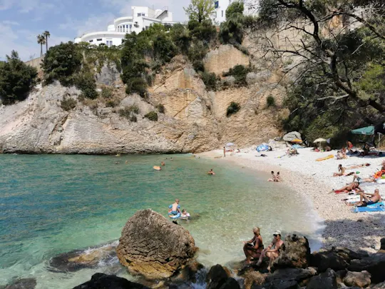 Passeio de barco até Crystal Beach com transporte privado a partir de Ulcinj