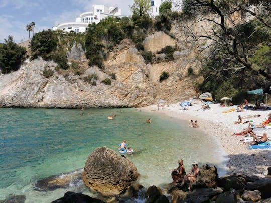 Excursion en bateau à Crystal Beach avec transport privé au départ d'Ulcinj