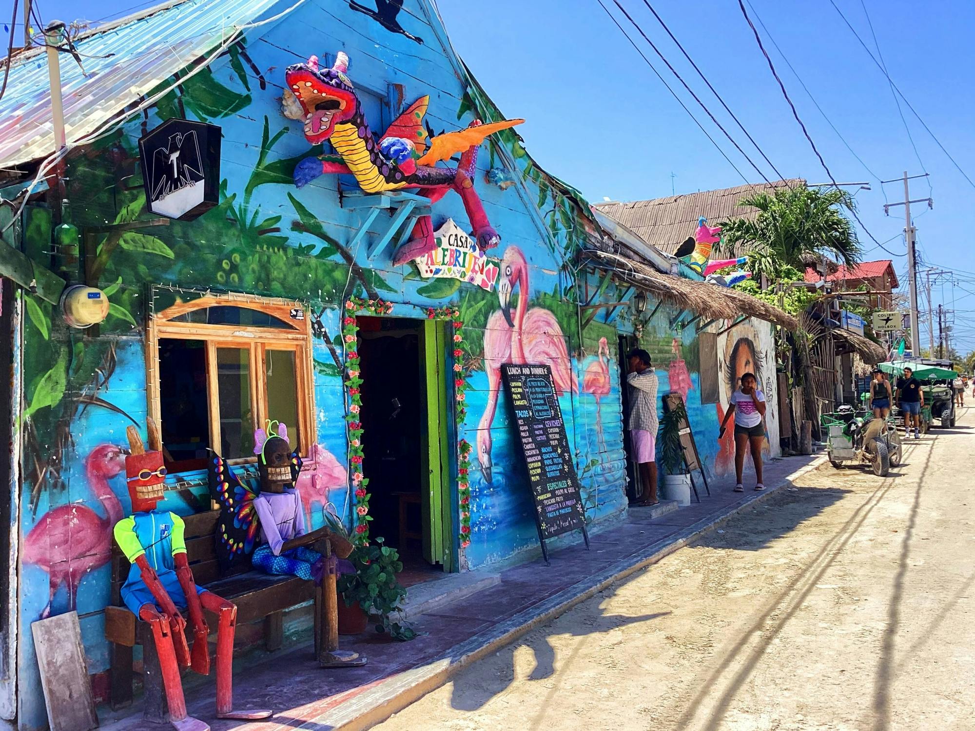 Full-day boat and golf buggy tour of Holbox Island from Chiquila