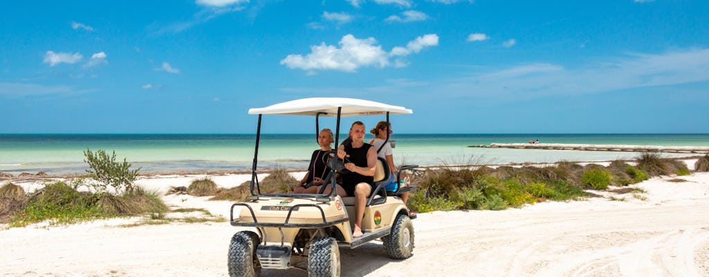 Excursión de día completo en barco y buggy por la isla de Holbox desde Chiquila