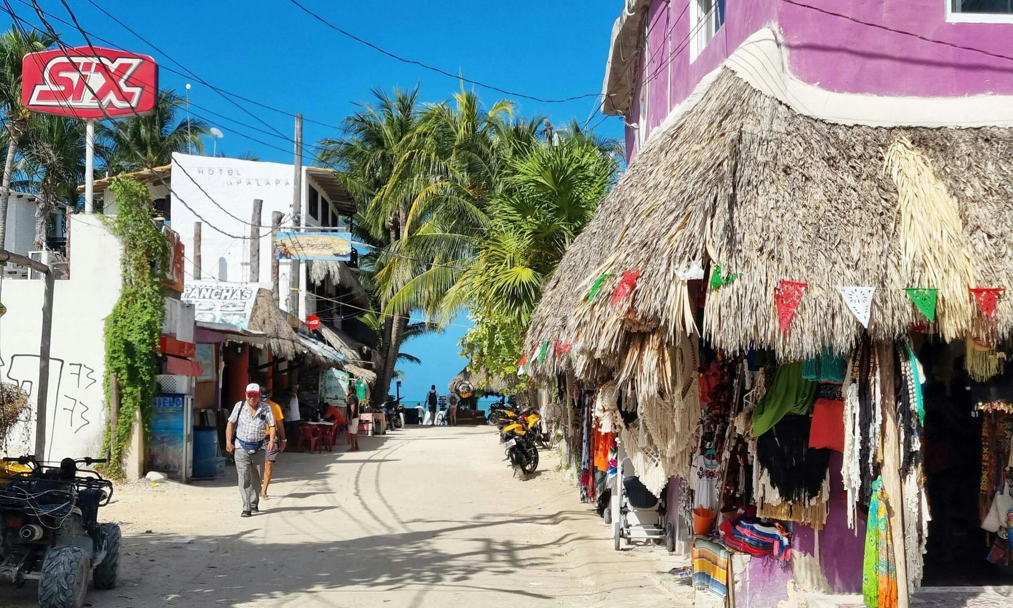 Full-day boat and golf buggy tour of Holbox Island from Chiquila