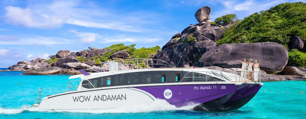 Similan Islands catamaran day trip with meals from Phuket