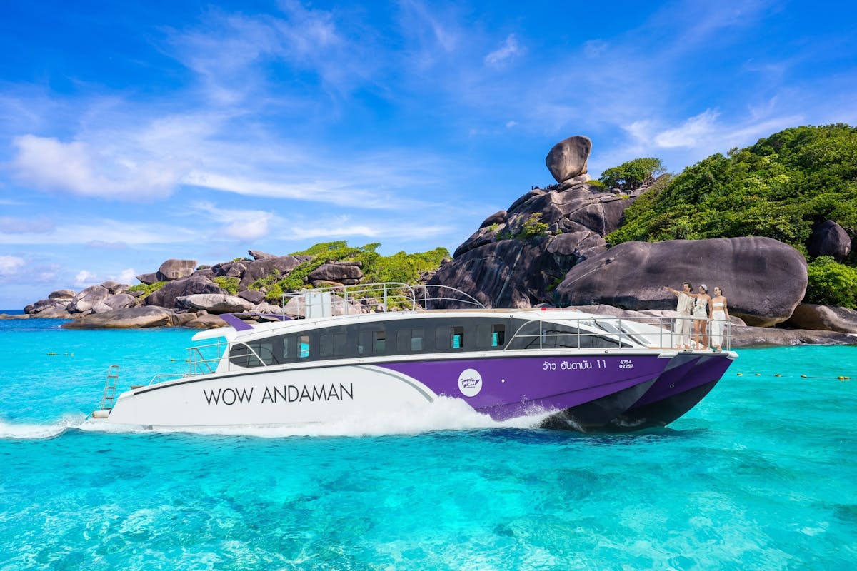 Similan Islands catamaran day trip with meals from Phuket