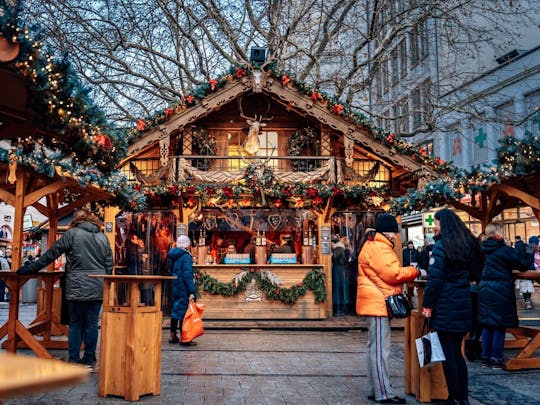 Munich Christmas market tour with traditional snacks and drinks