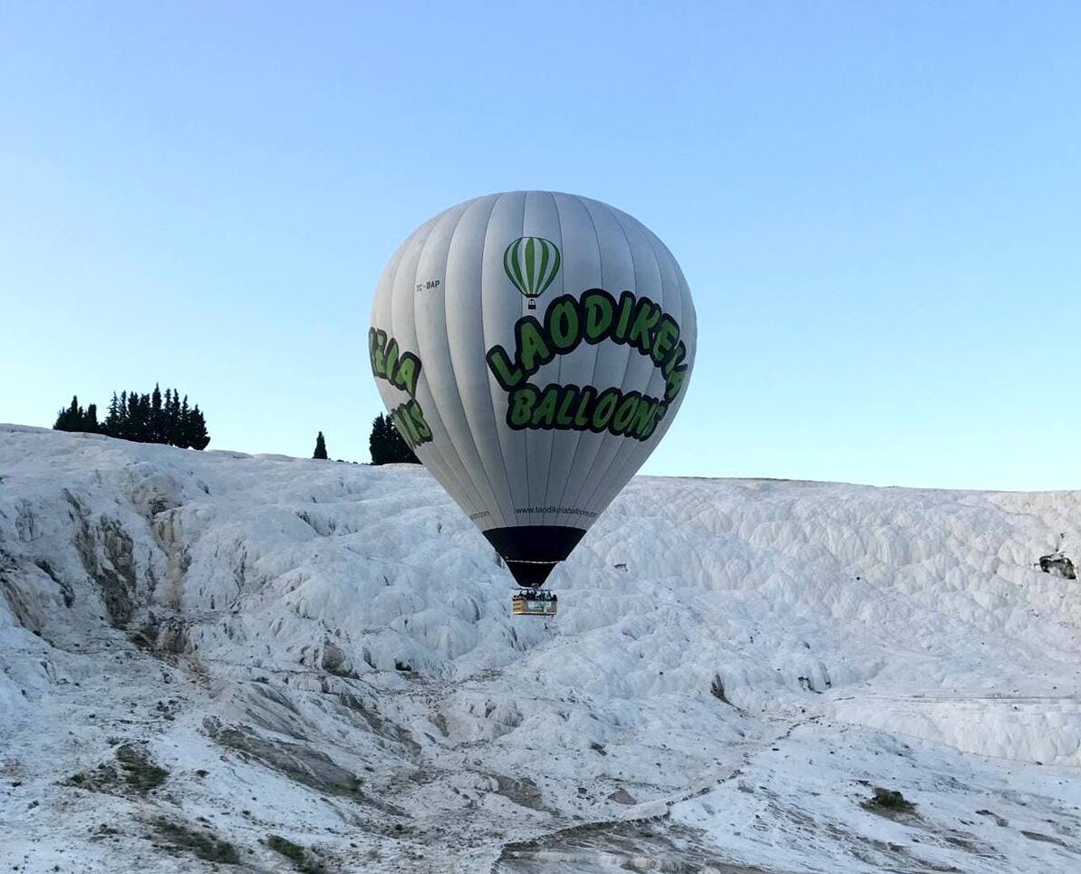 Pamukkale sunrise hot air balloon ride from Kusadasi
