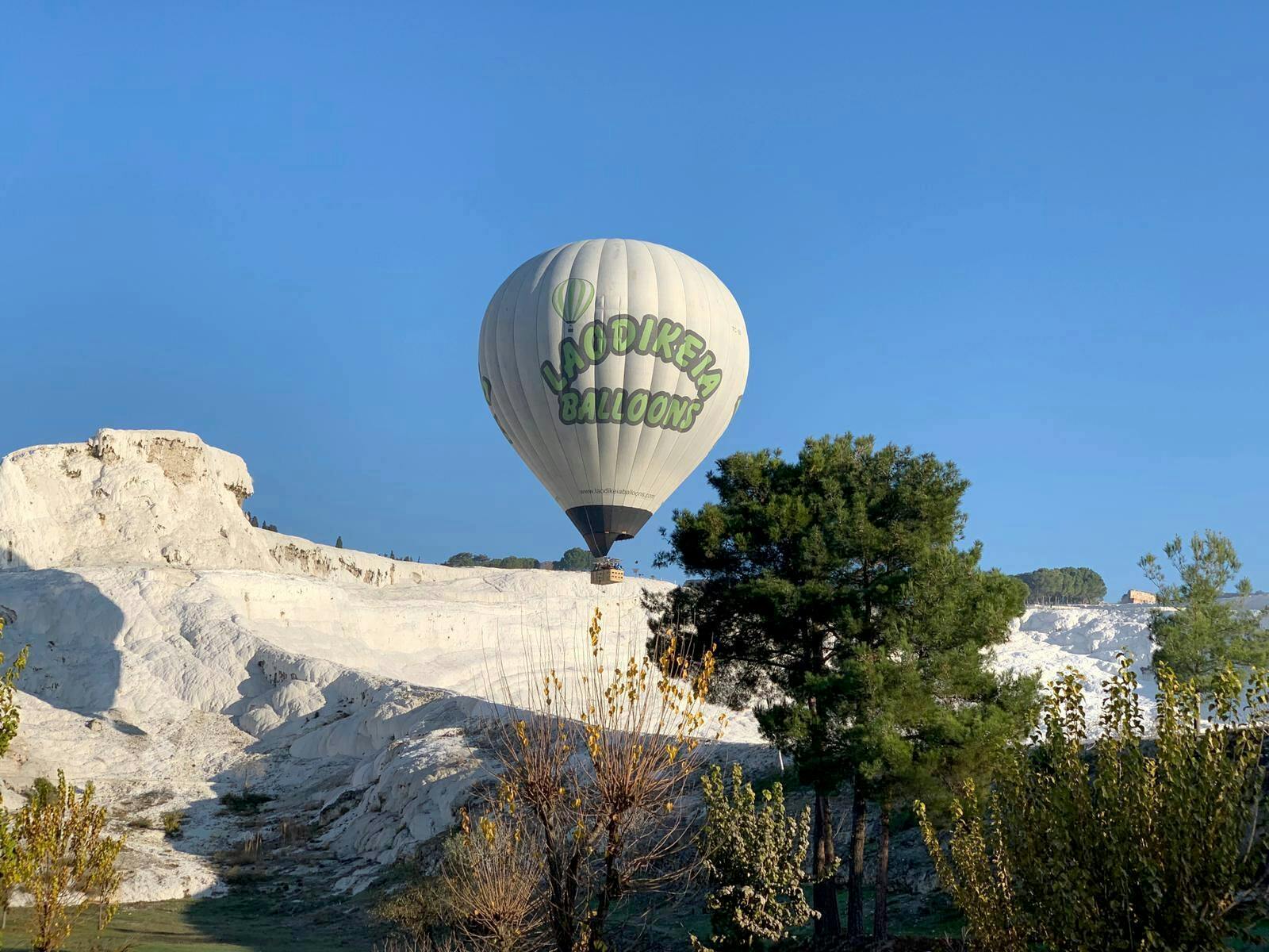 Pamukkale sunrise hot air balloon ride from Kusadasi