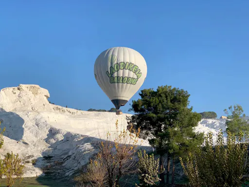 Pamukkale sunrise hot air balloon ride from Kusadasi