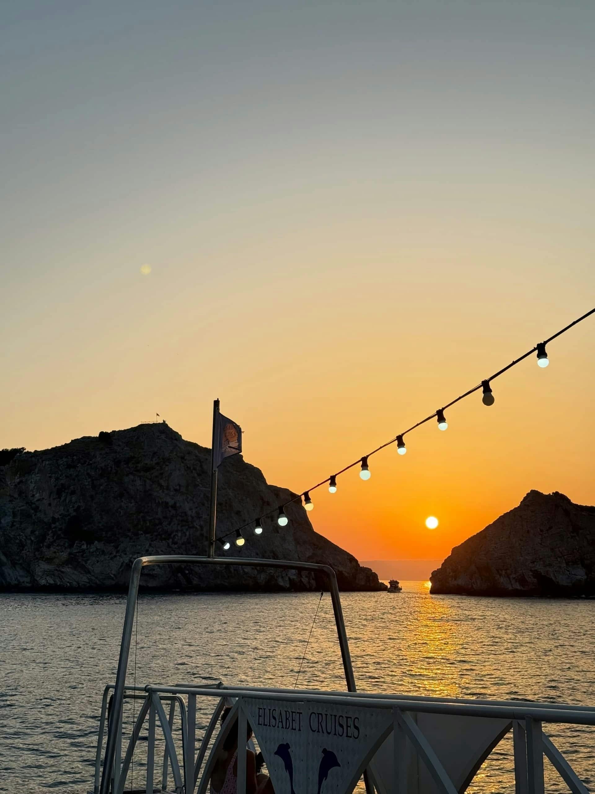 Sunset cruise with swim stops from Skiathos