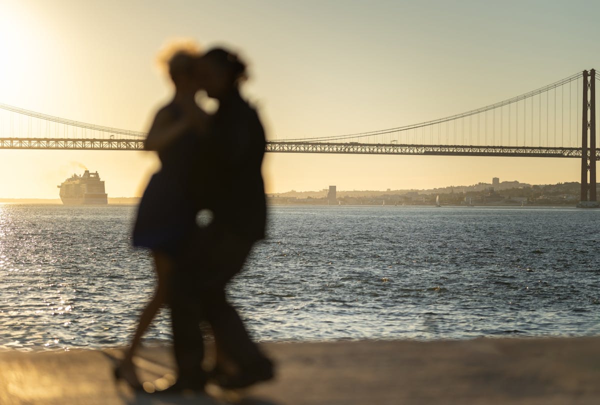 Zonsondergang in Porto