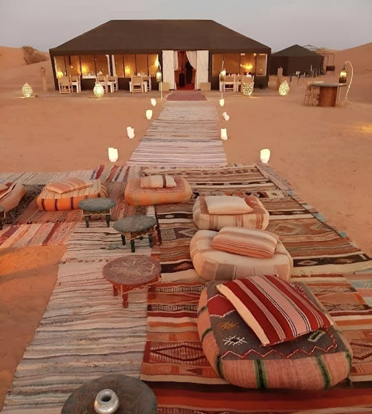Agafay experience with dinner, buggy and camel ride