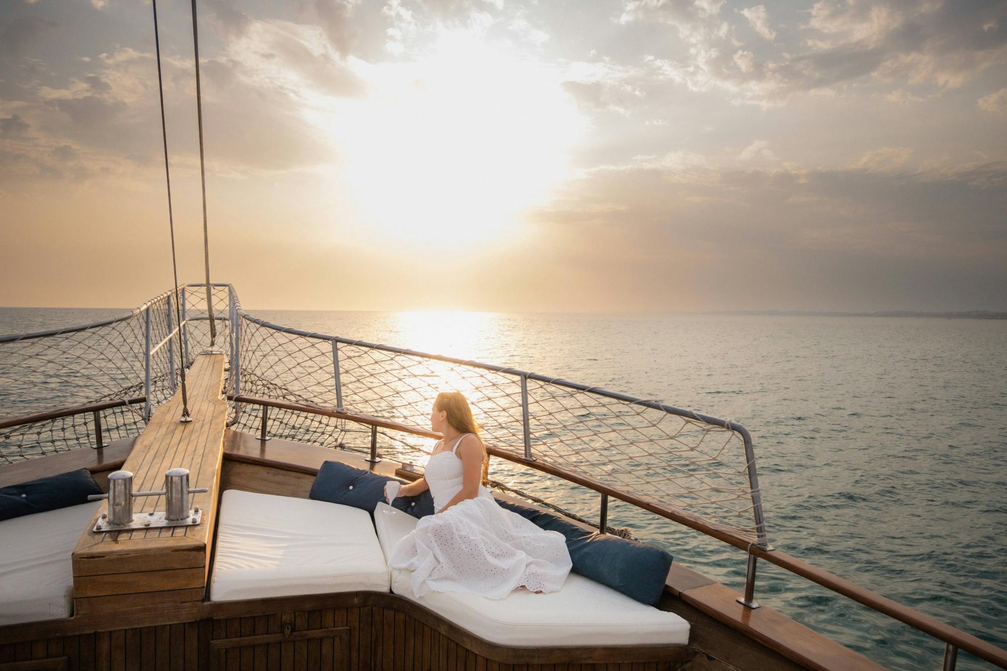 Adults-only sunset gulet cruise with dinner from Side