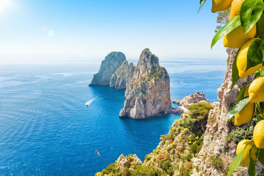 Full-day shared tour of Capri Island and Pompeii ruins from Naples