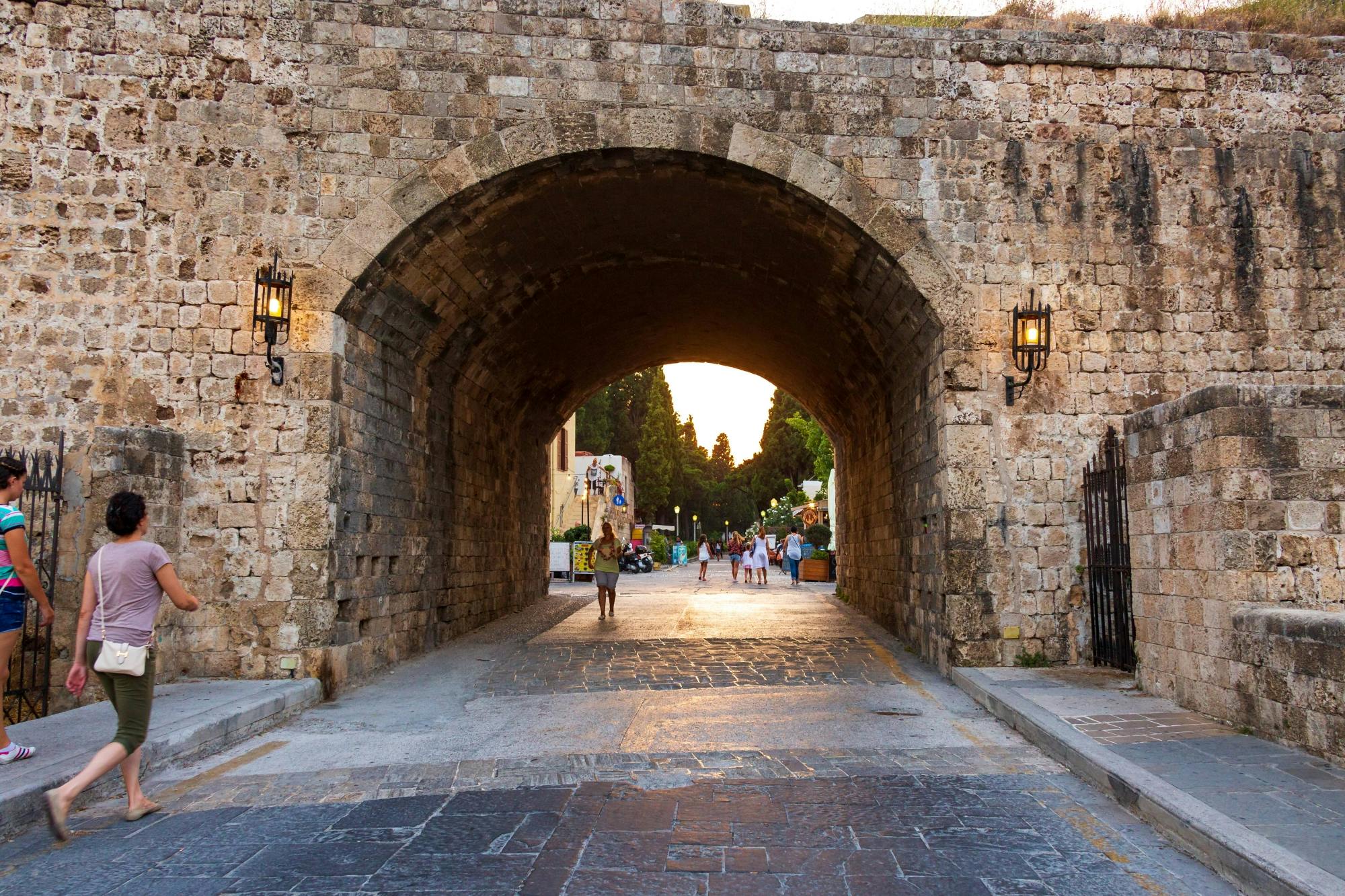 Evening tour of Rhodes Town with dinner