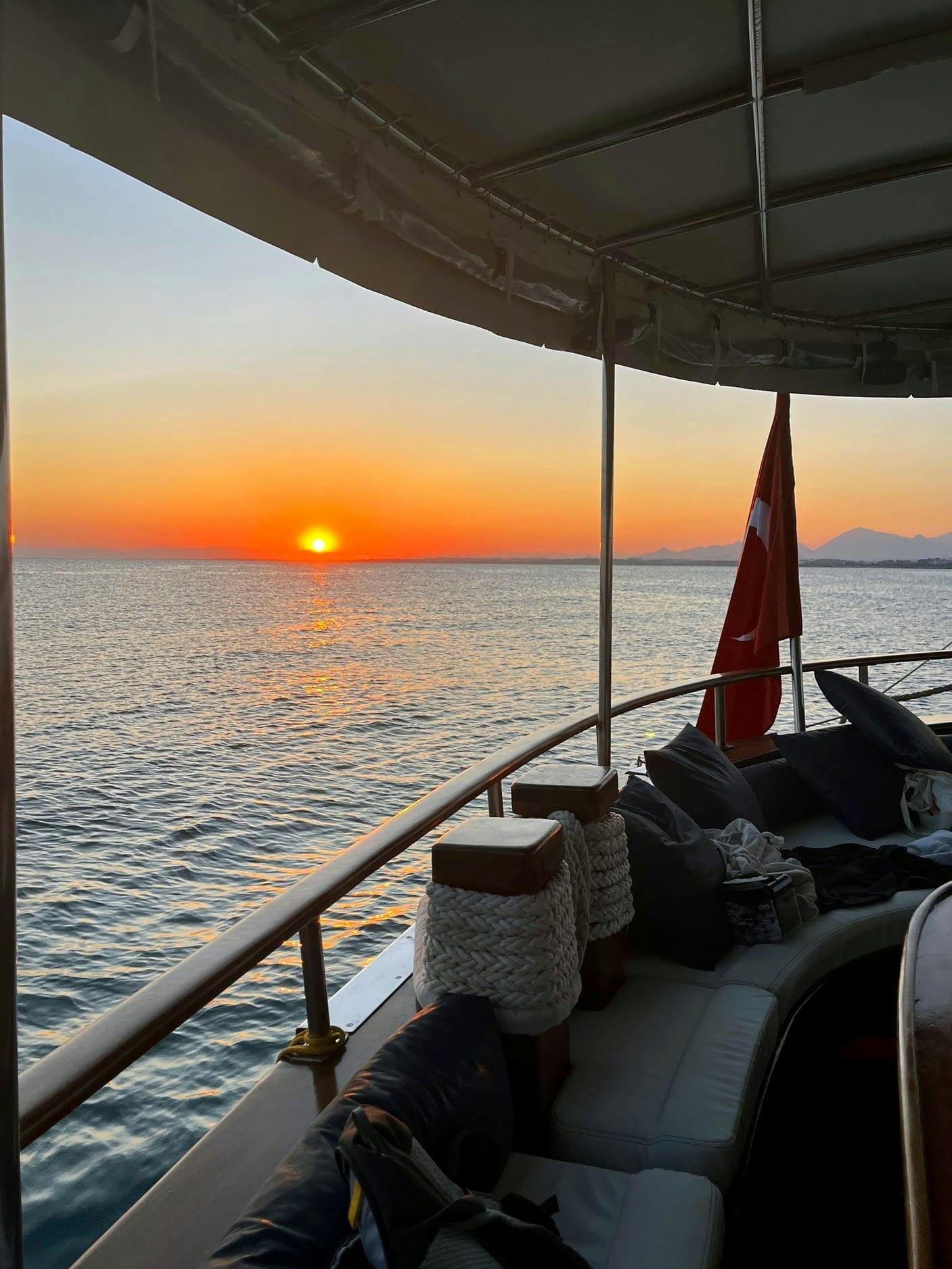 Small-group sunset yacht cruise from Antalya