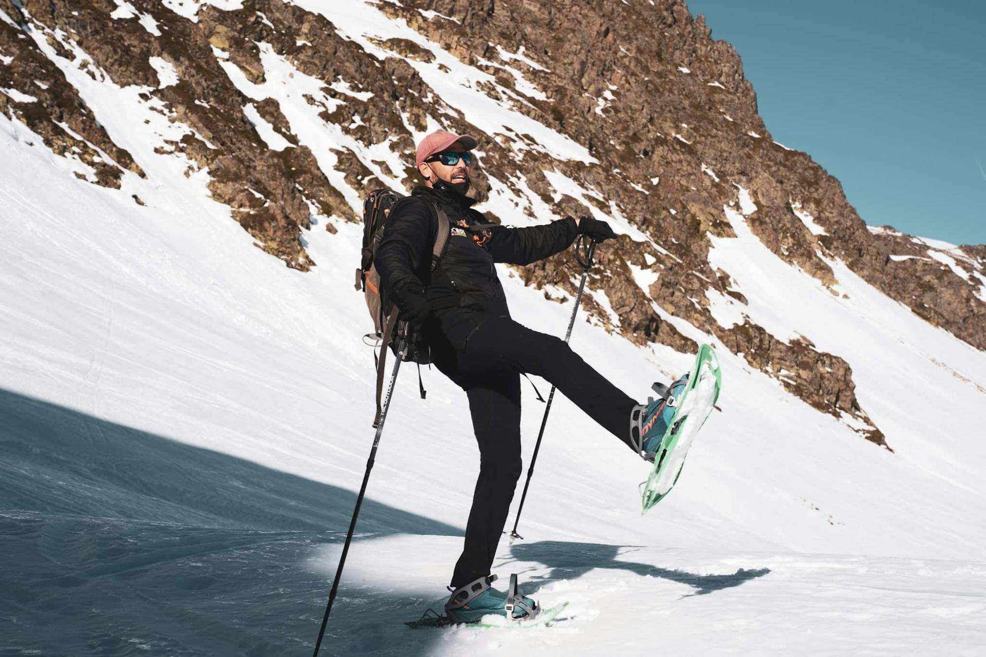 Guided snowshoeing trek in the Ordino-Arcalis area