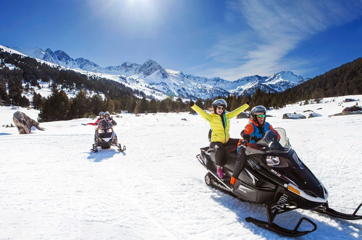 Snowmobile adventure in the Ordino-Arcalís area