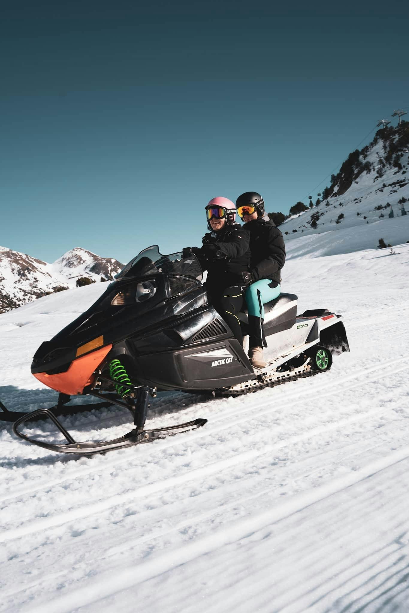 Snowmobile adventure in the Ordino-Arcalís area