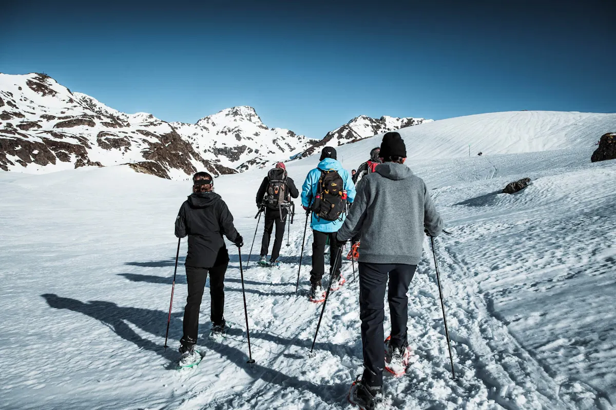 Guided snowshoeing trek in the Ordino-Arcalis area