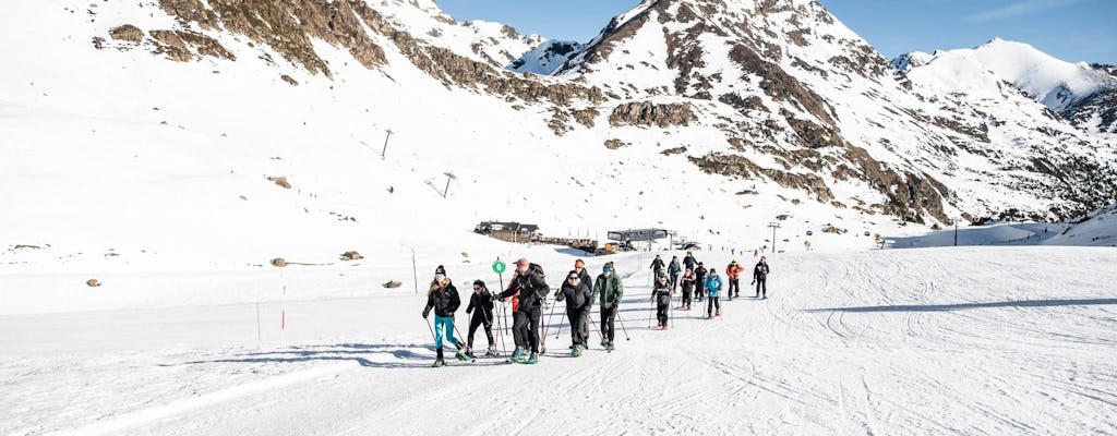 Guided snowshoeing trek in the Ordino-Arcalis area