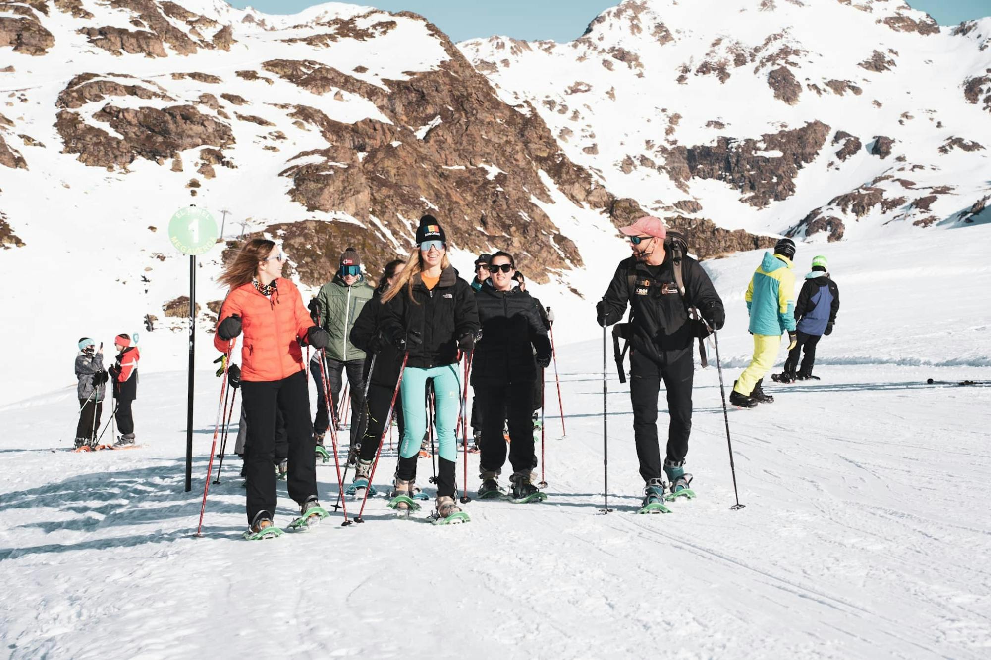 Guided snowshoeing trek in the Ordino-Arcalis area