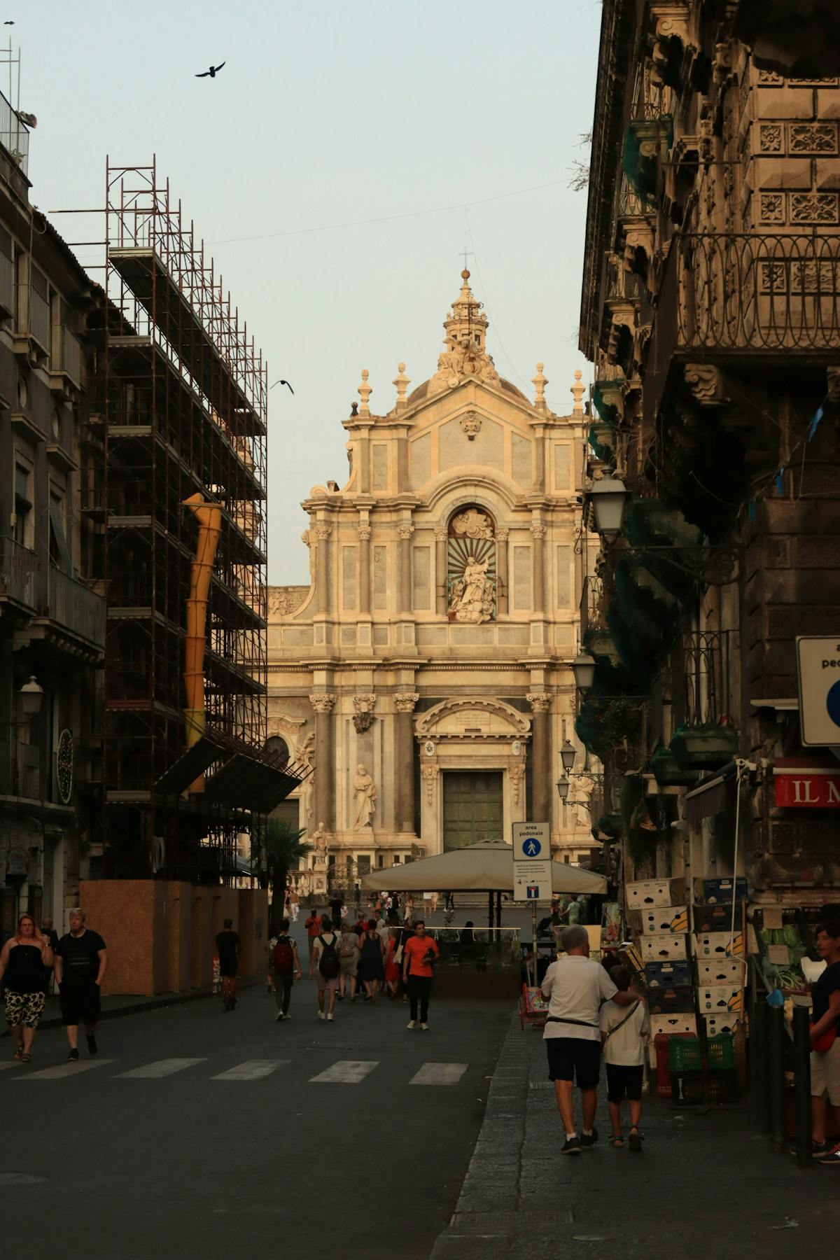 Tour serale del cibo di strada a Catania