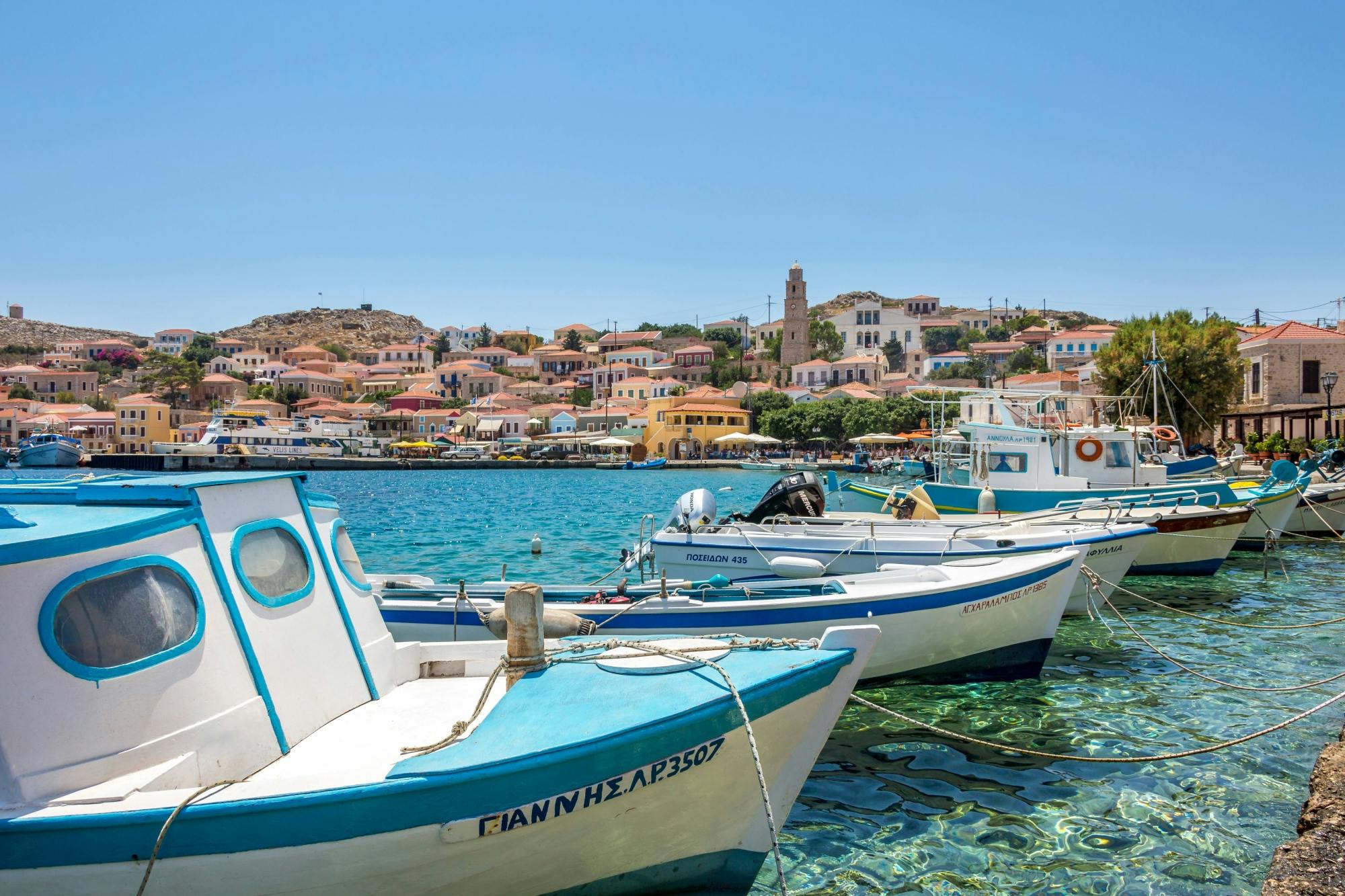 Full-day Chalki Island boat trip and Butterfly Valley visit