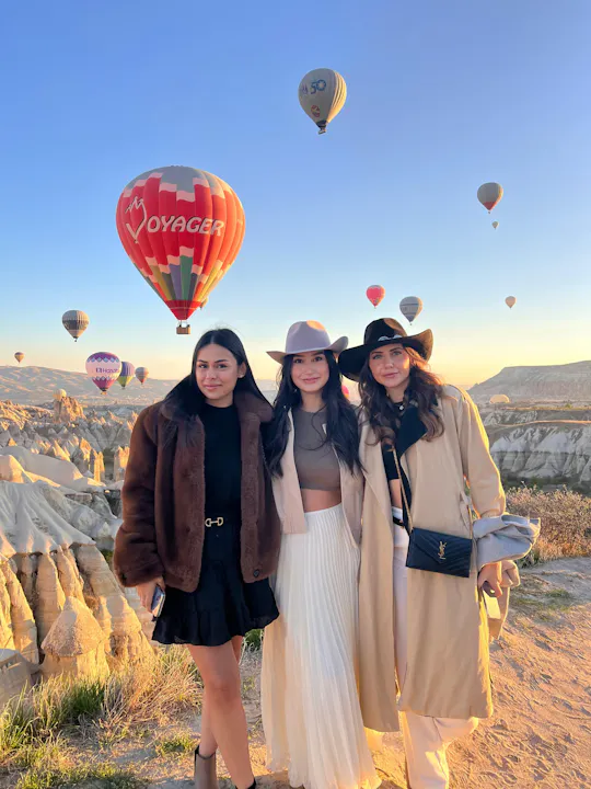 Cappadocia hot air balloon watching tour at sunrise