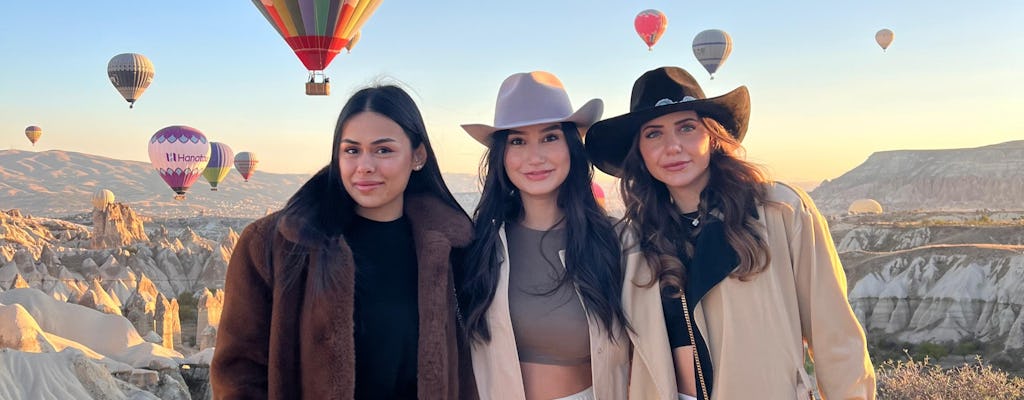 Cappadocia hot air balloon watching tour at sunrise