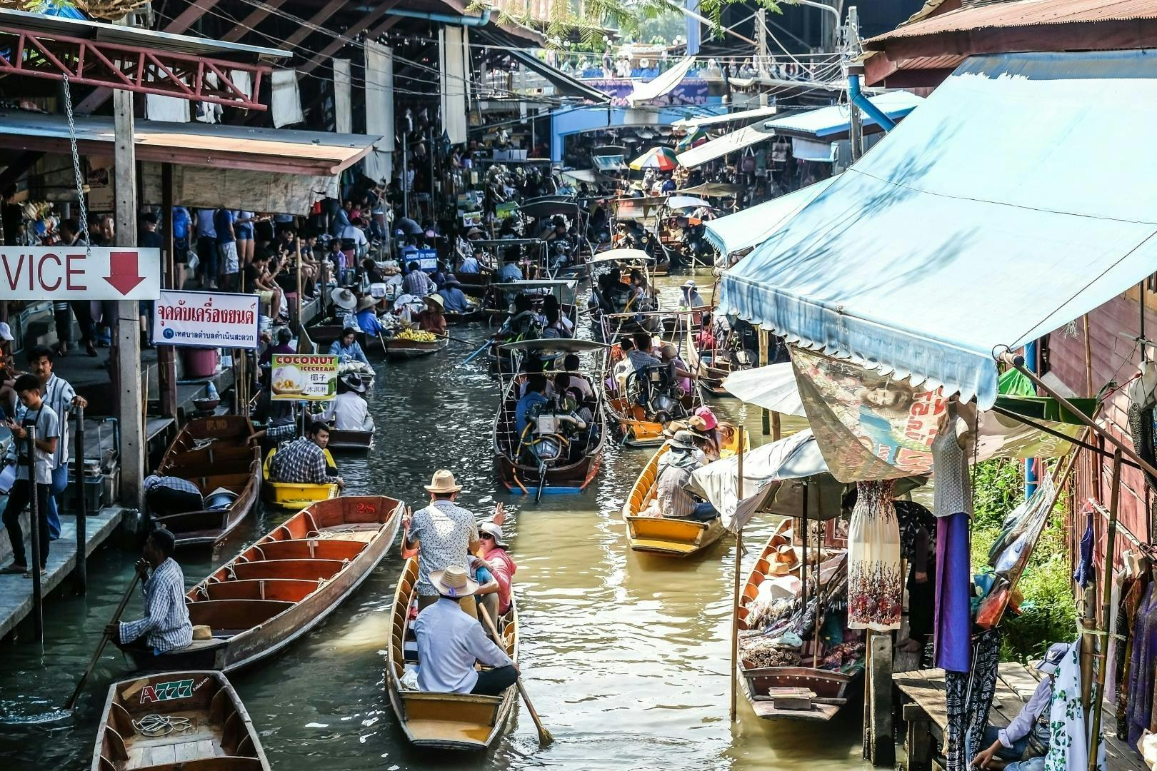 Bangkok evening markets and firefly boat trip on a private adventure