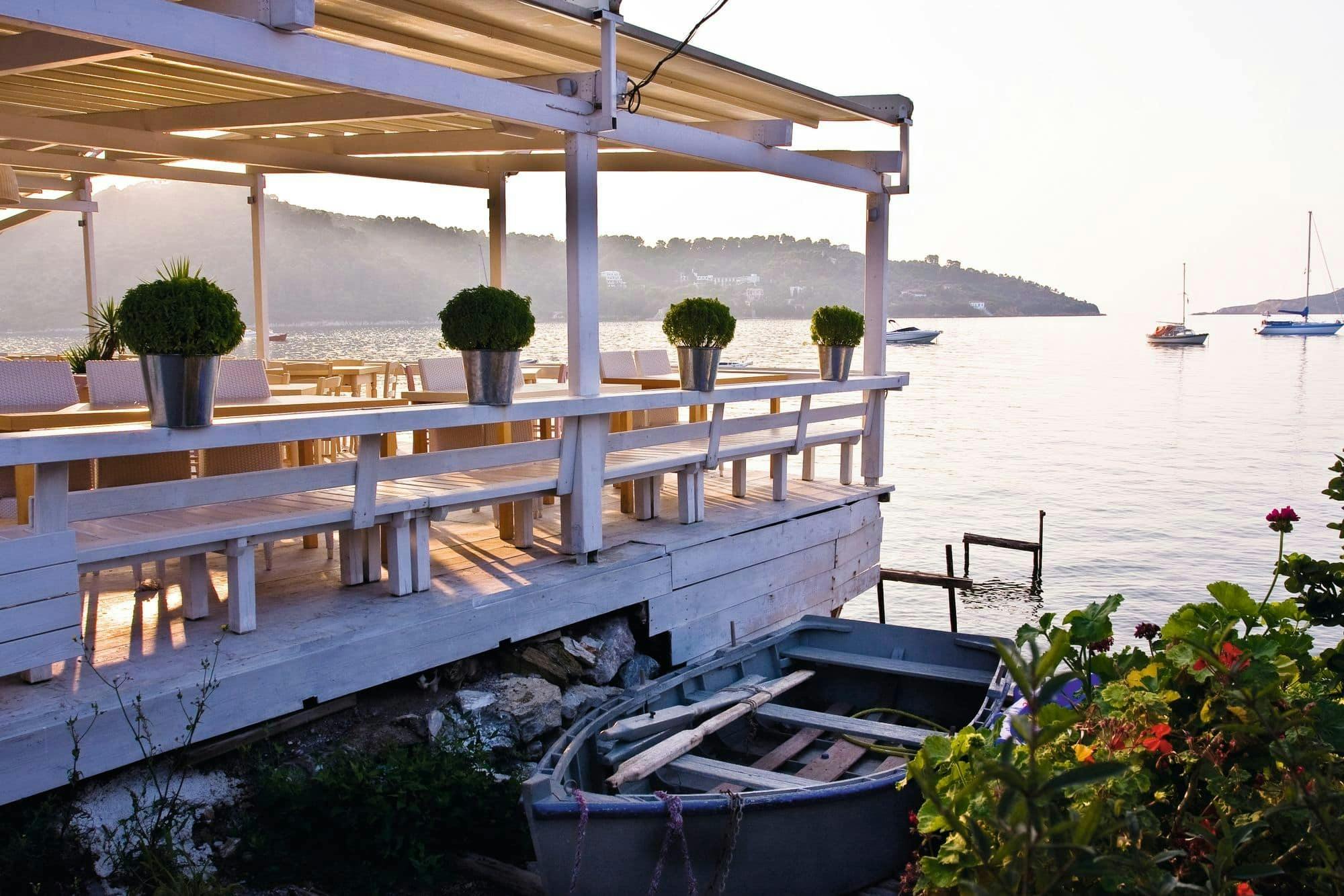 Skiathos town evening tour with local liqueur tasting