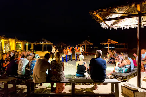 Boa Vista beachside sunset dinner with live music experience