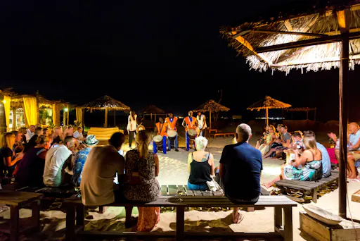 Boa Vista beachside sunset dinner with live music experience