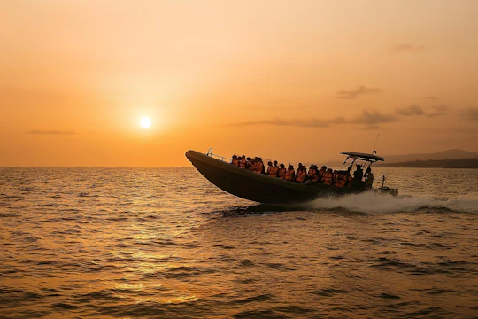 São Miguel boat tour at sunset with swimming